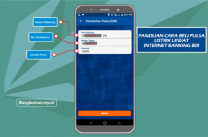 PANDUAN CARA BELI PULSA LISTRIK LEWAT INTERNET BANKING BRI